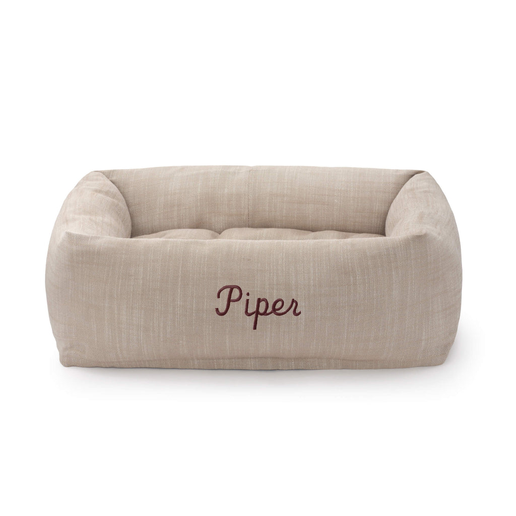 Mushroom Brown Bolster Dog Bed