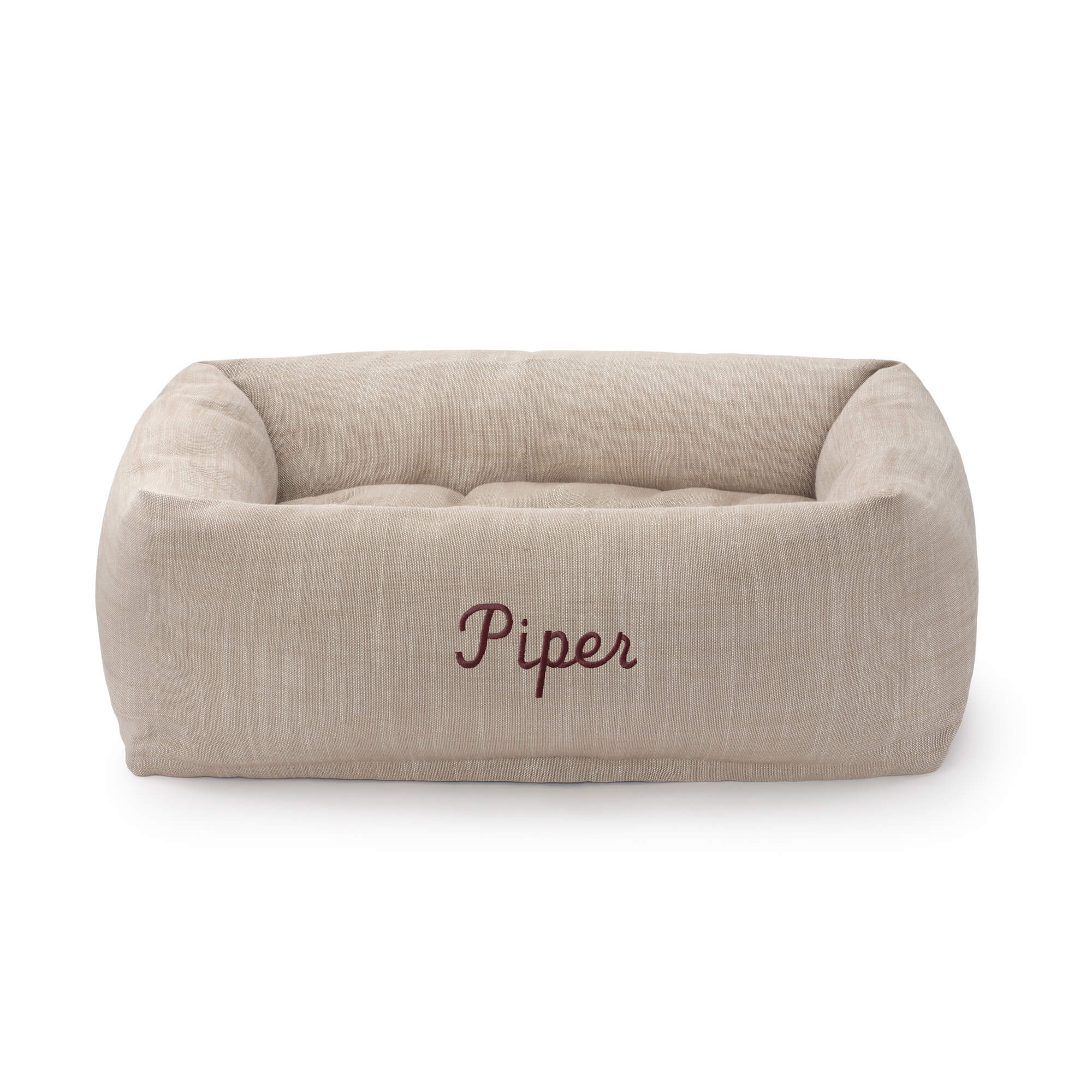 Mushroom Brown Bolster Dog Bed