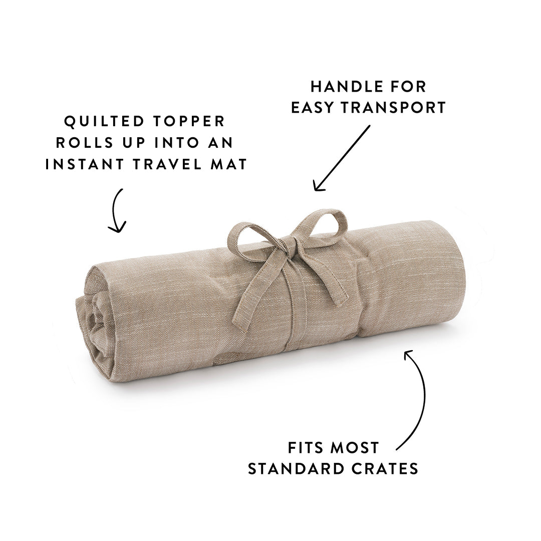 Mushroom Brown Bolster Dog Bed