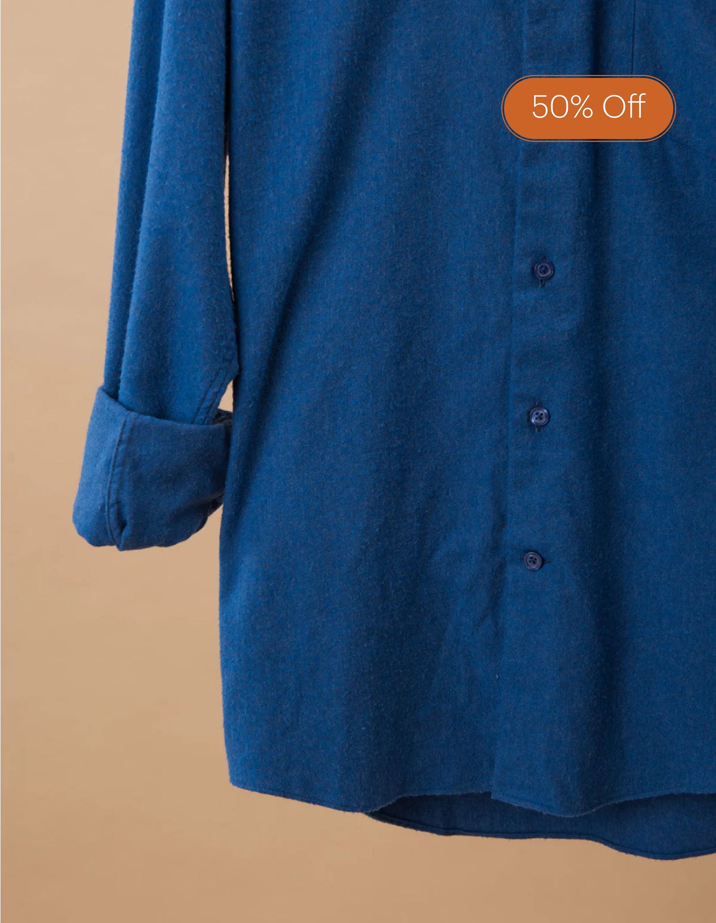 Brushed Flannel - Royal Blue