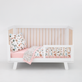 Cotton Muslin Toddler Bedding 3 Piece Set - Butterflies 2