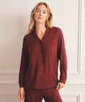 Breathable Button Up Sleep Shirt