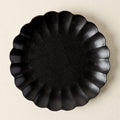 Black Scalloped Plate