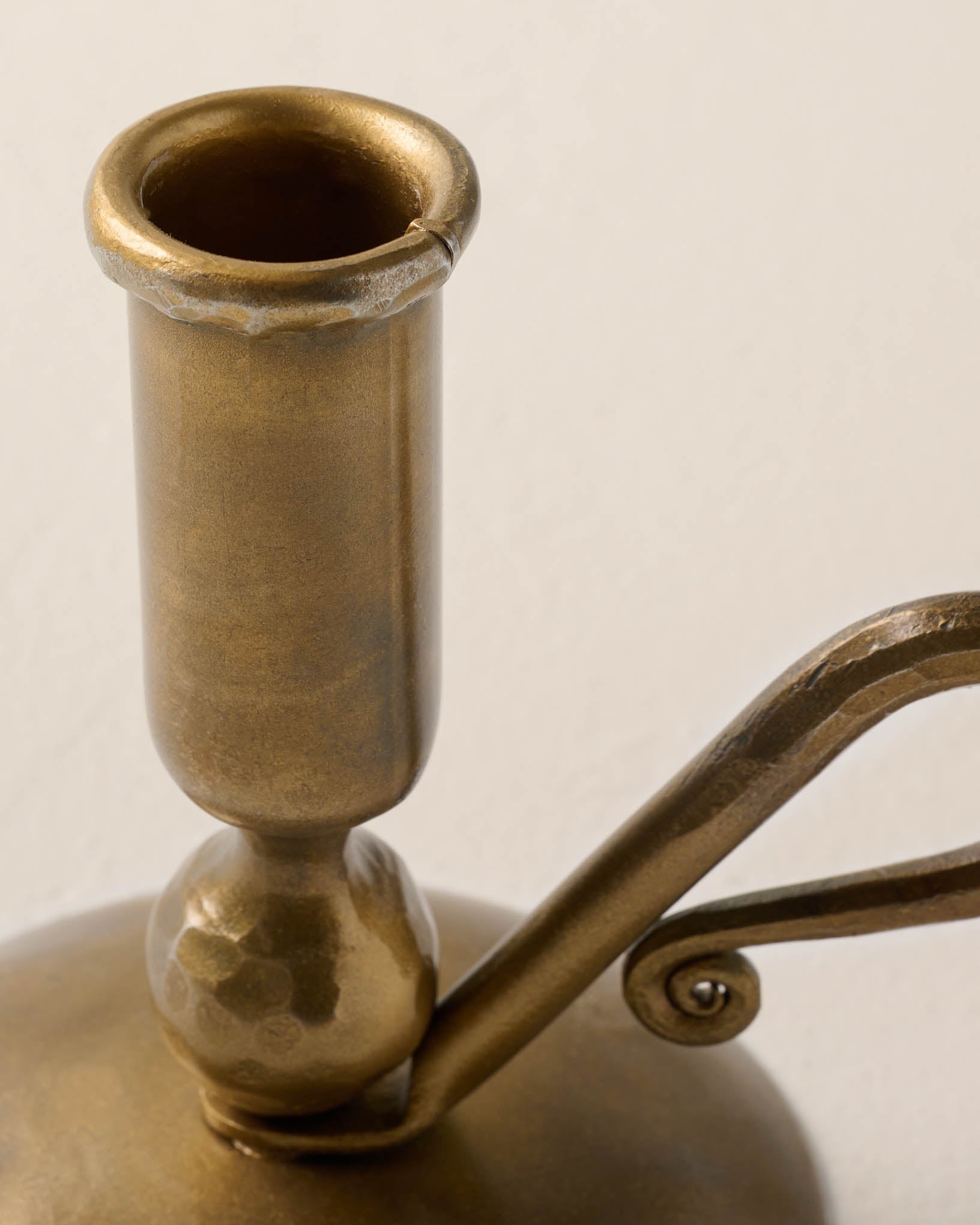 Brass Wright Taper Holder