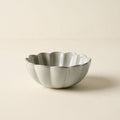 Grey Scalloped Cereal Bowl