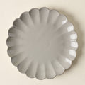 Grey Scalloped Plate