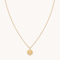 Capricorn Zodiac Pendant Necklace in Gold