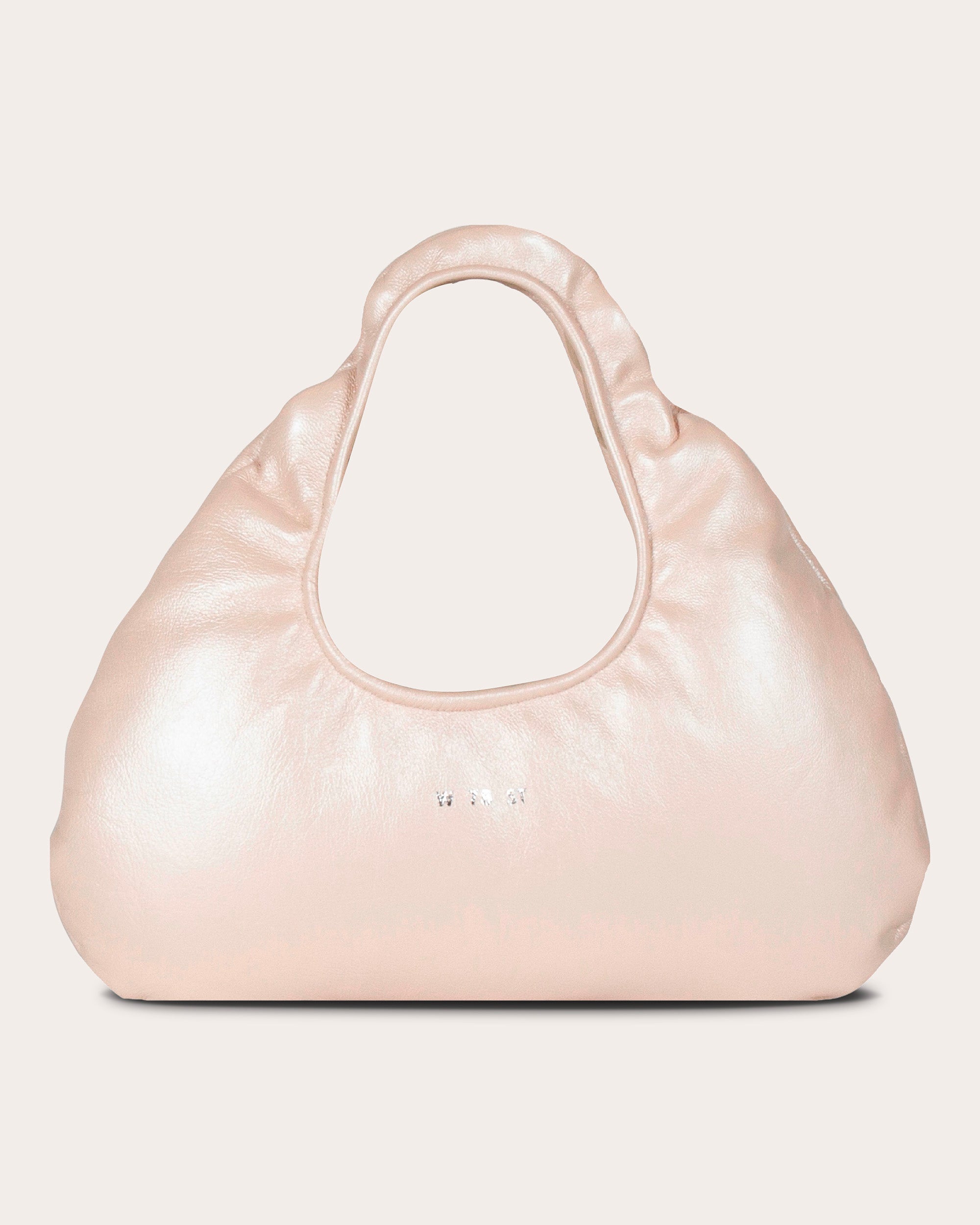 Micro Cloud Pearlescent-Leather Tote