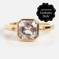 White Topaz Statement Star Set Band