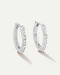 Charlotte Renegade Hoop Earrings | 3/4" Silver