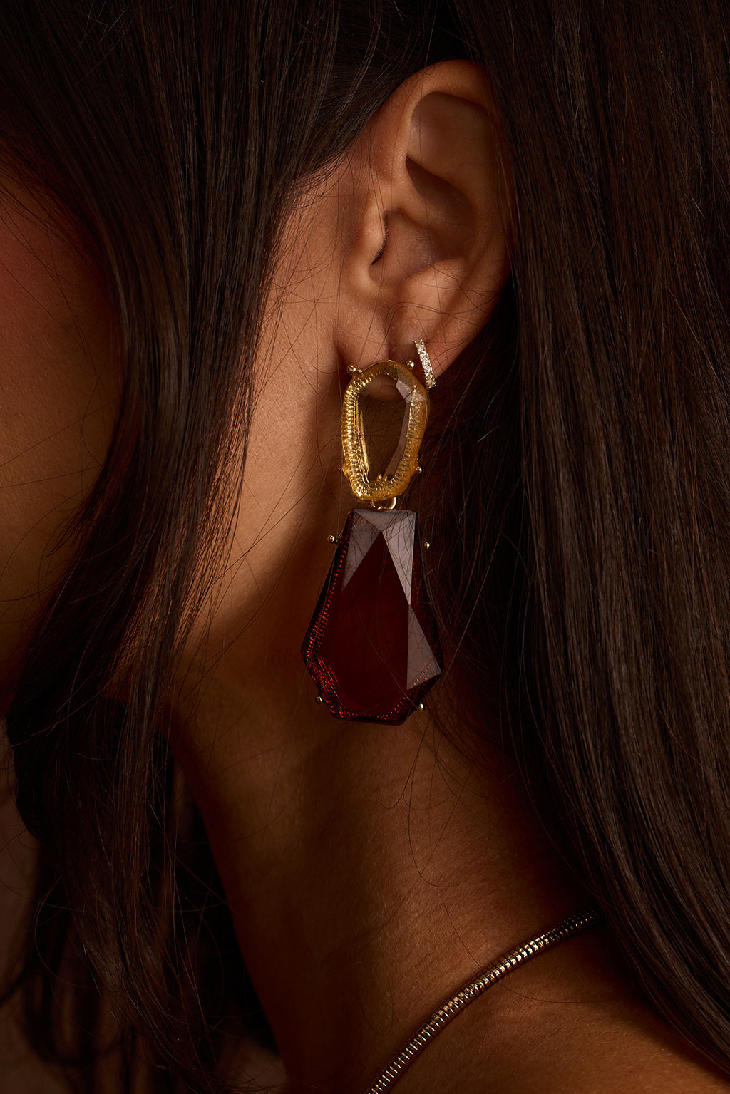 Claudette Stone Drop Earrings