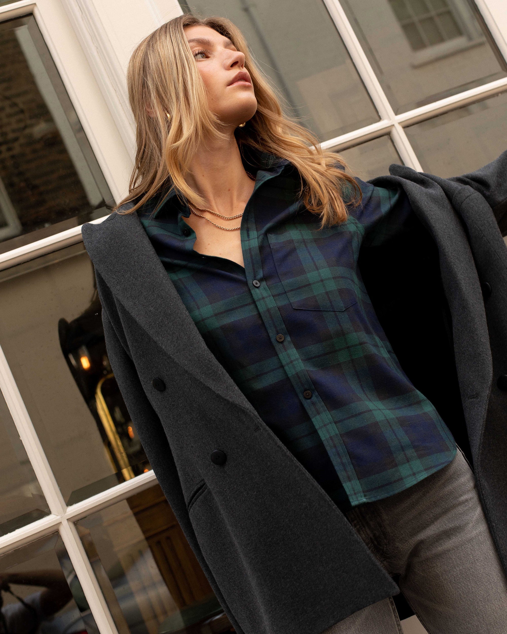 The Classic Brushed Cotton-Wool Plaid  Shirt