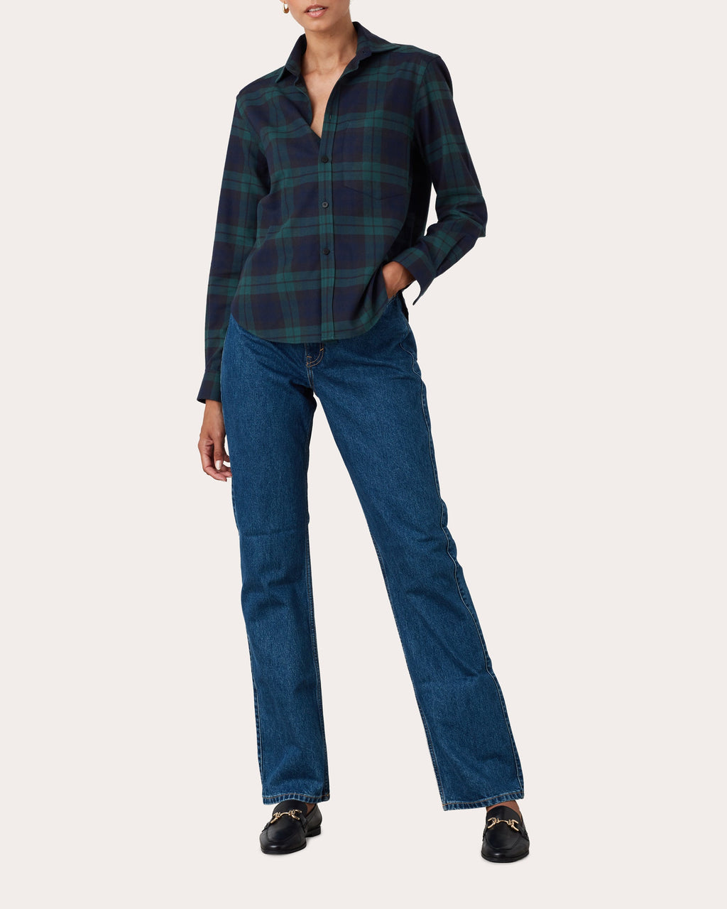 The Classic Brushed Cotton-Wool Plaid  Shirt