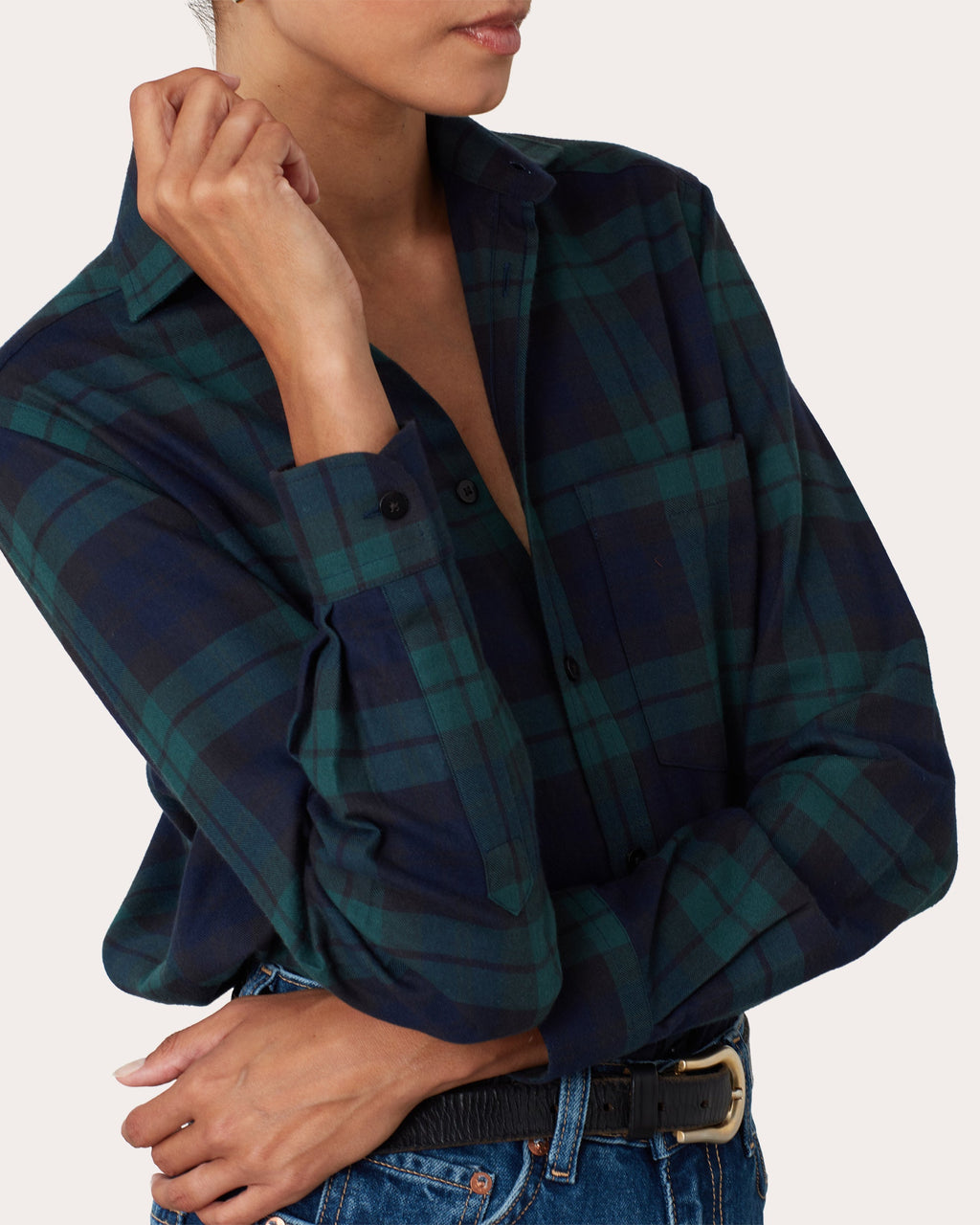 The Classic Brushed Cotton-Wool Plaid  Shirt