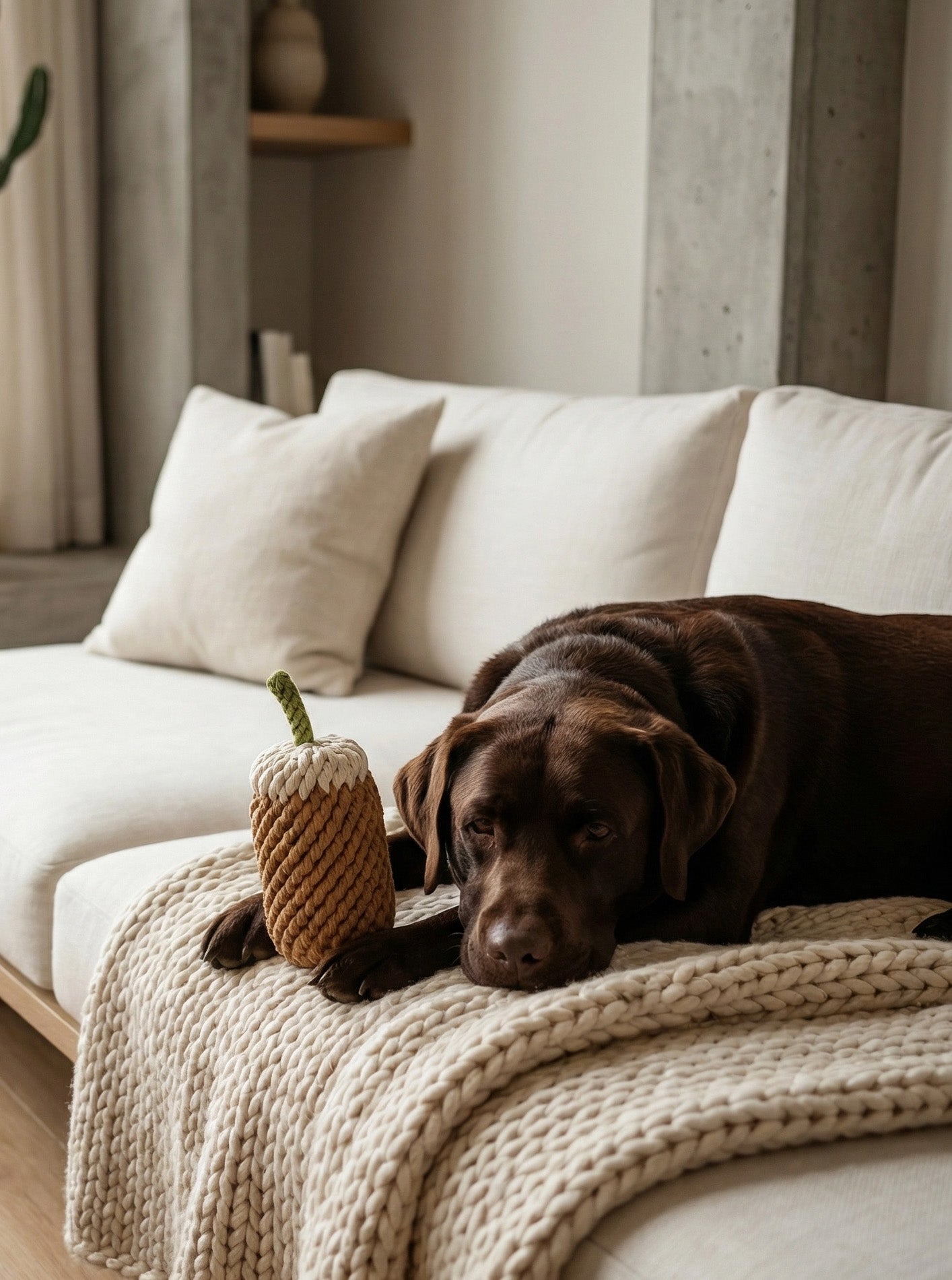 COFFEE ROPE DOG TOY