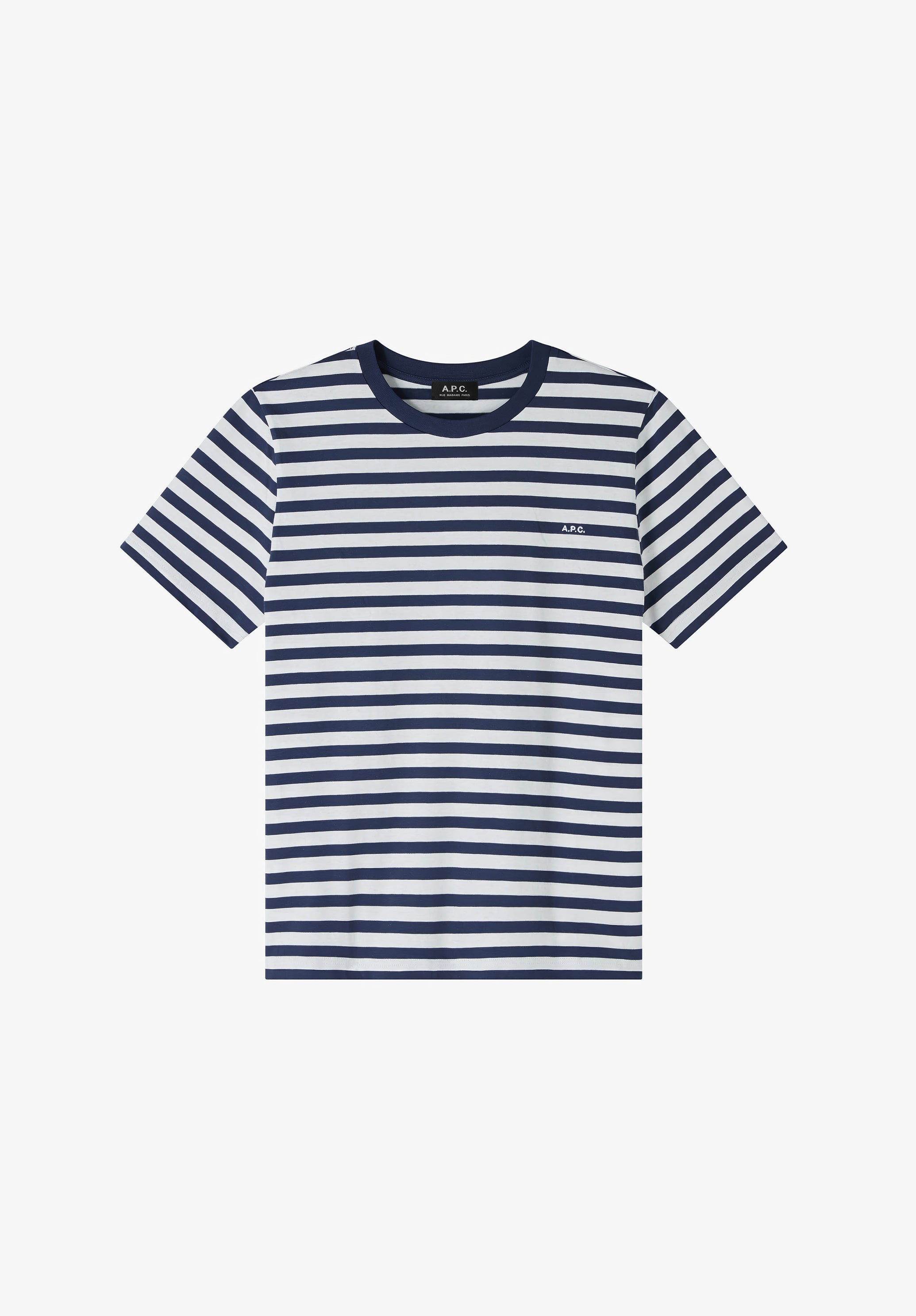 T-Shirt Standard A.P.C. Brodé Rayé Unisexe