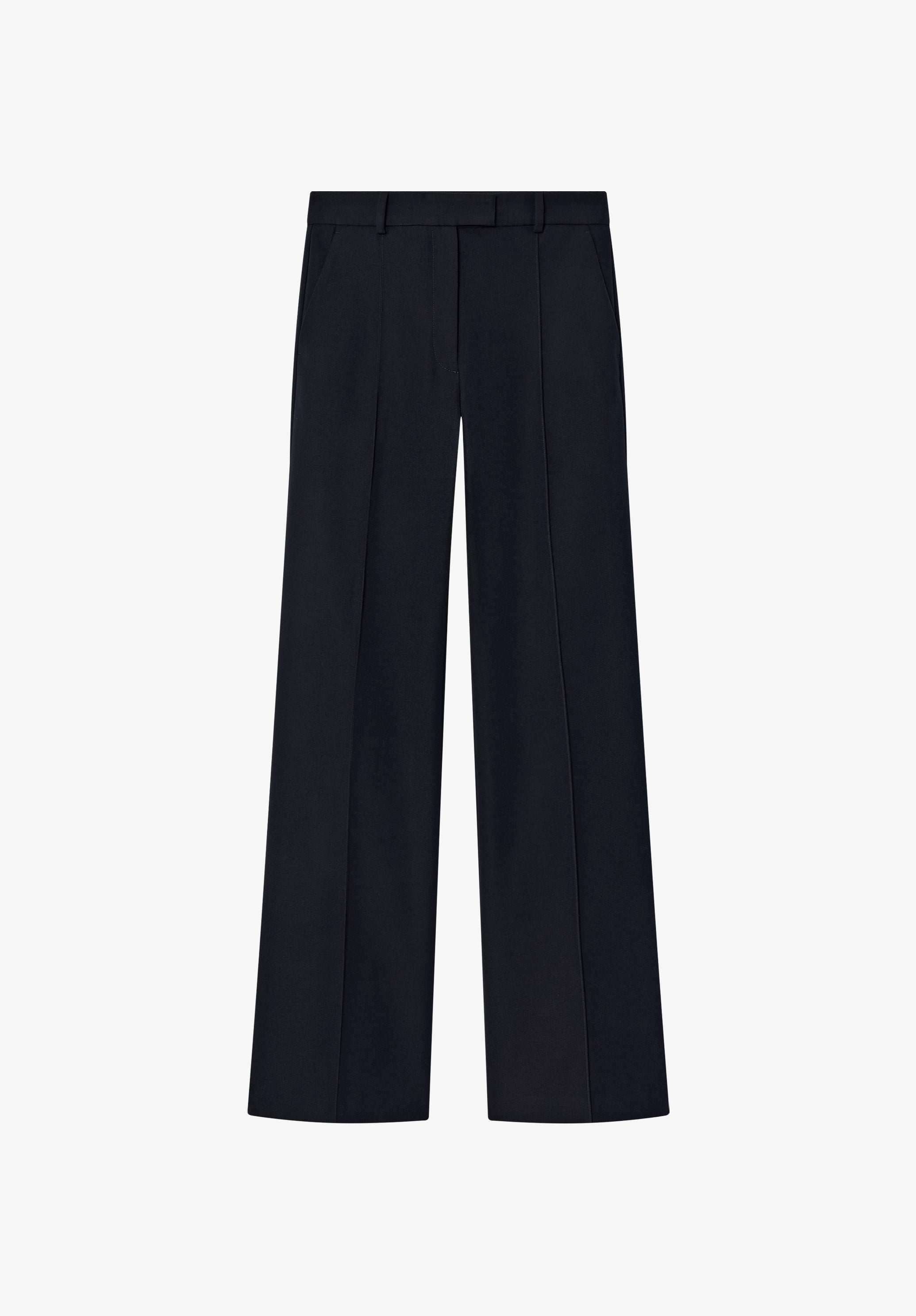 Pantalon droit à plis