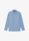 Chemise ample bleue à rayures