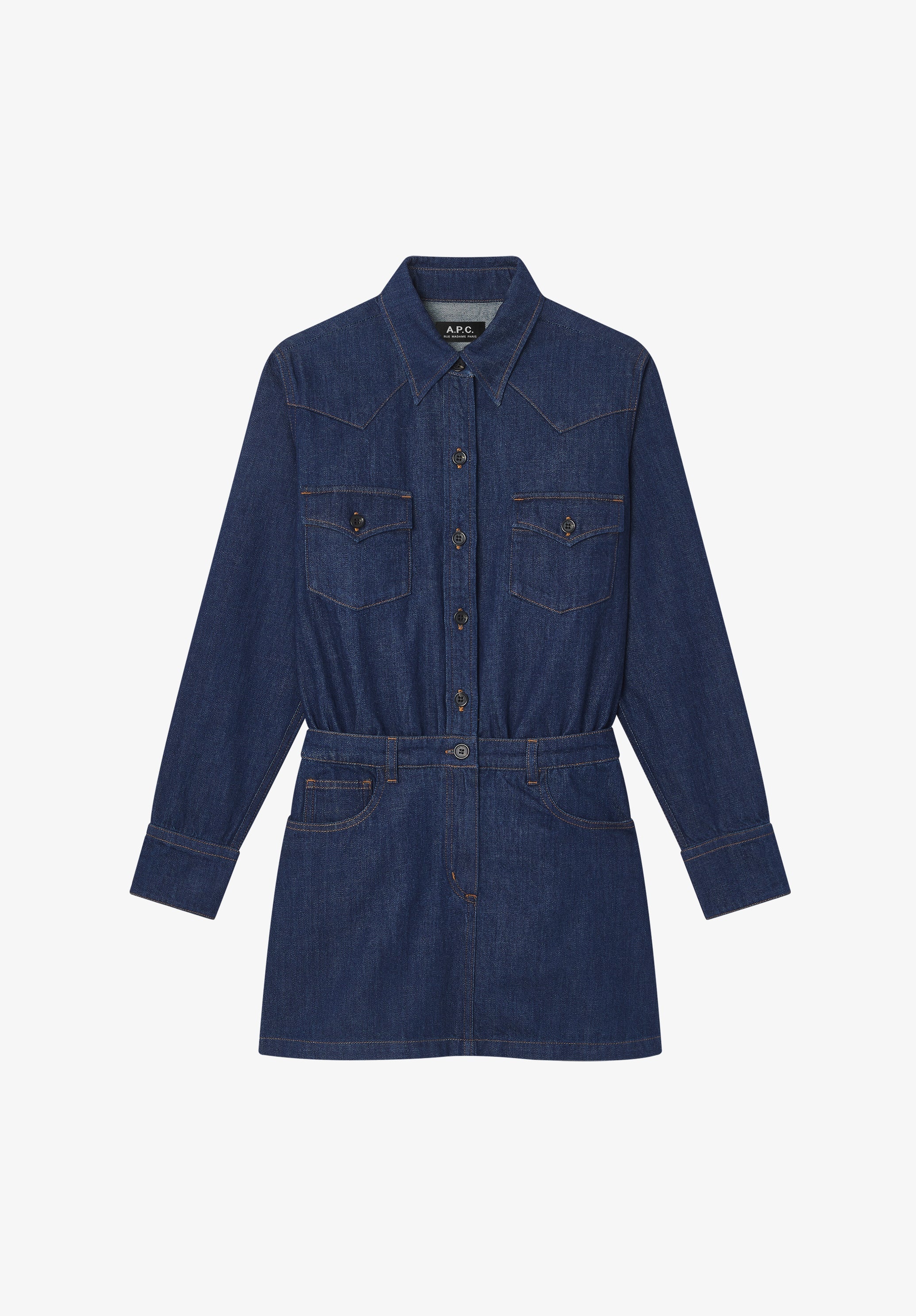 Robe chemise western