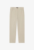 Chino droit ajusté en gabardine