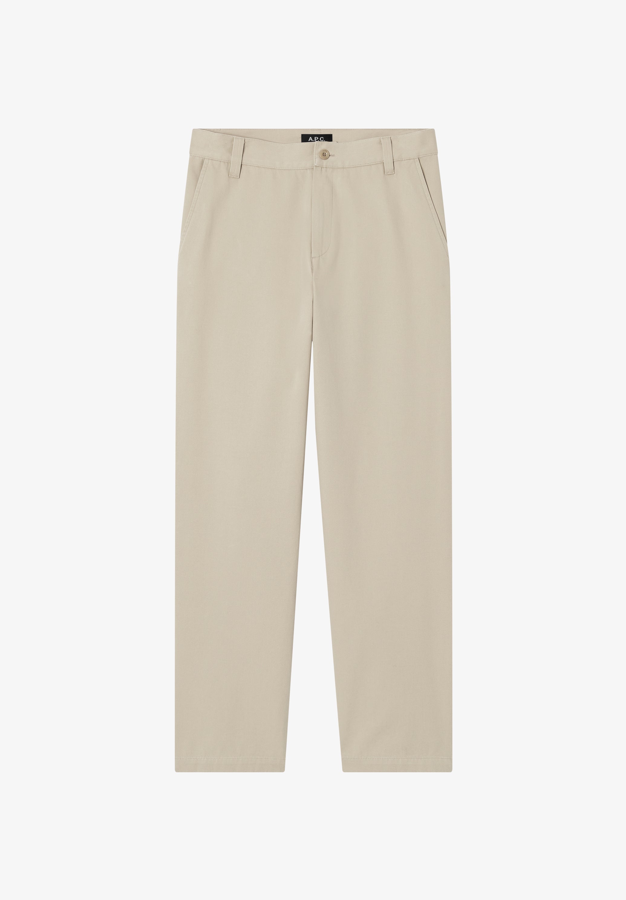 Chino droit ajusté en gabardine