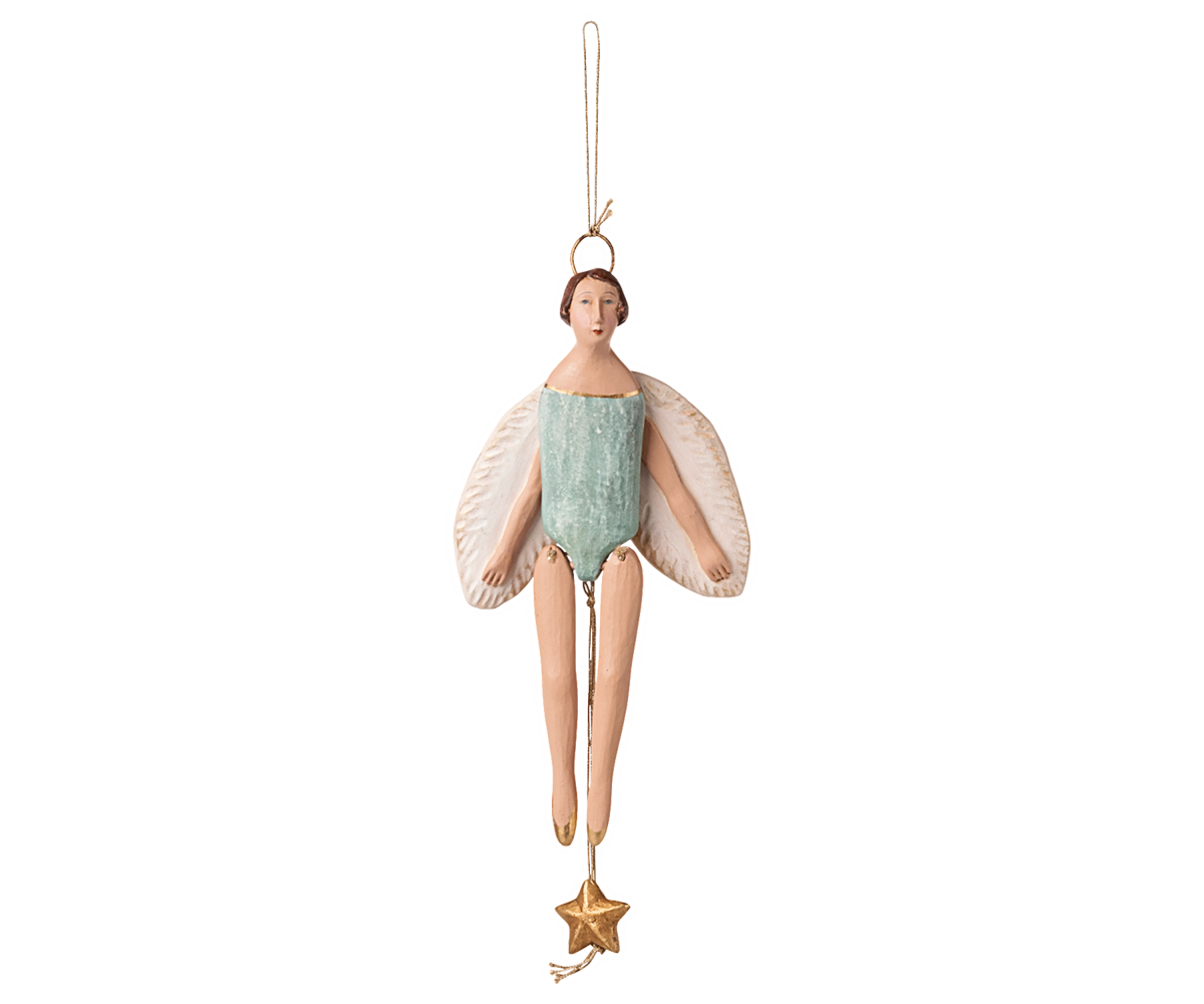 Angel jumping jack with halo, Small - Mint