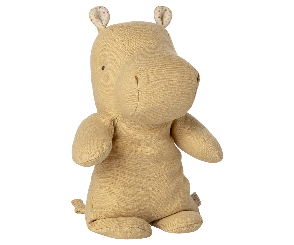 Safari friends, Hippo, Small - Cream yellow