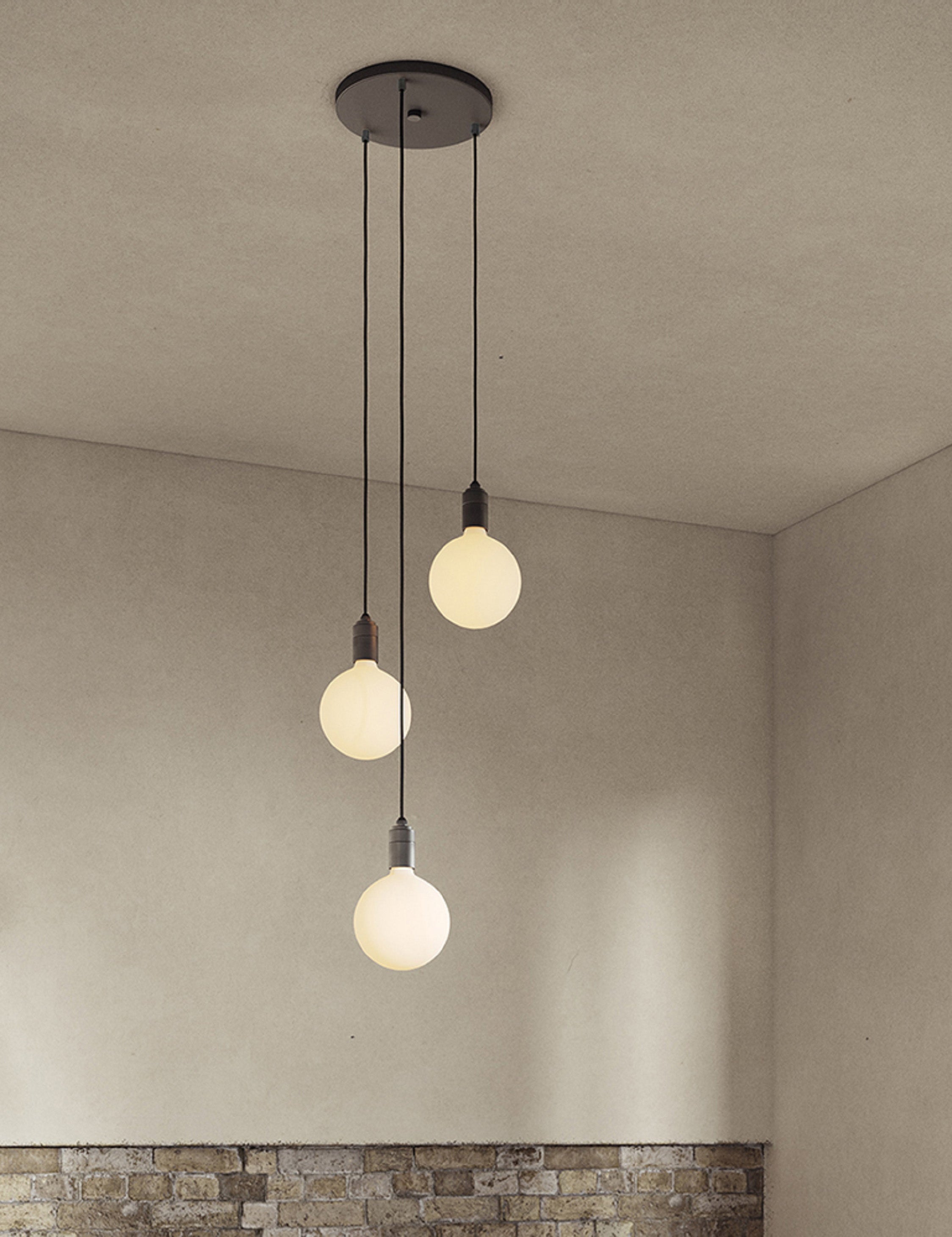 Triple Pendant Light with Sphere IV by Tala