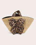 Carlotta Satin Bow Straw Handbag