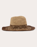 Lourdes Ombré Crocheted Raffia Fedora
