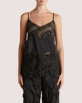 Pinstripe Lace Inlay Camisole