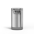 Pet Food Can - Brushed Stainless Steel w/ Grey Trim