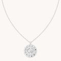 Cancer Bold Zodiac Pendant Necklace in Silver