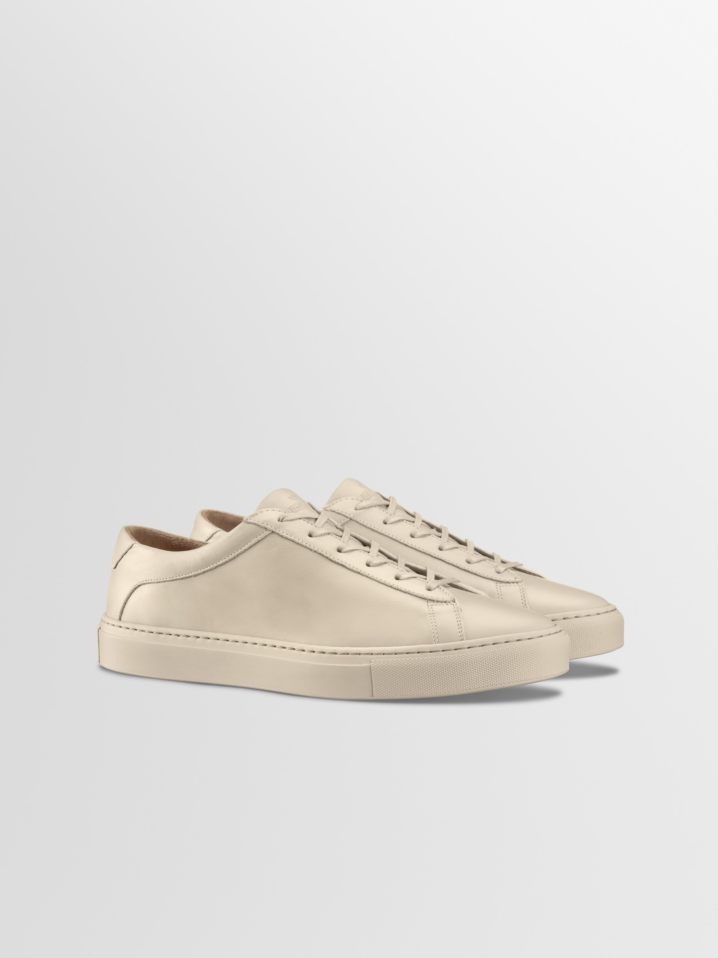 Capri Leather Sneaker in Limestone