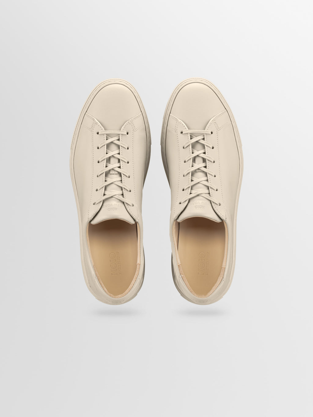 Capri Leather Sneaker in Limestone