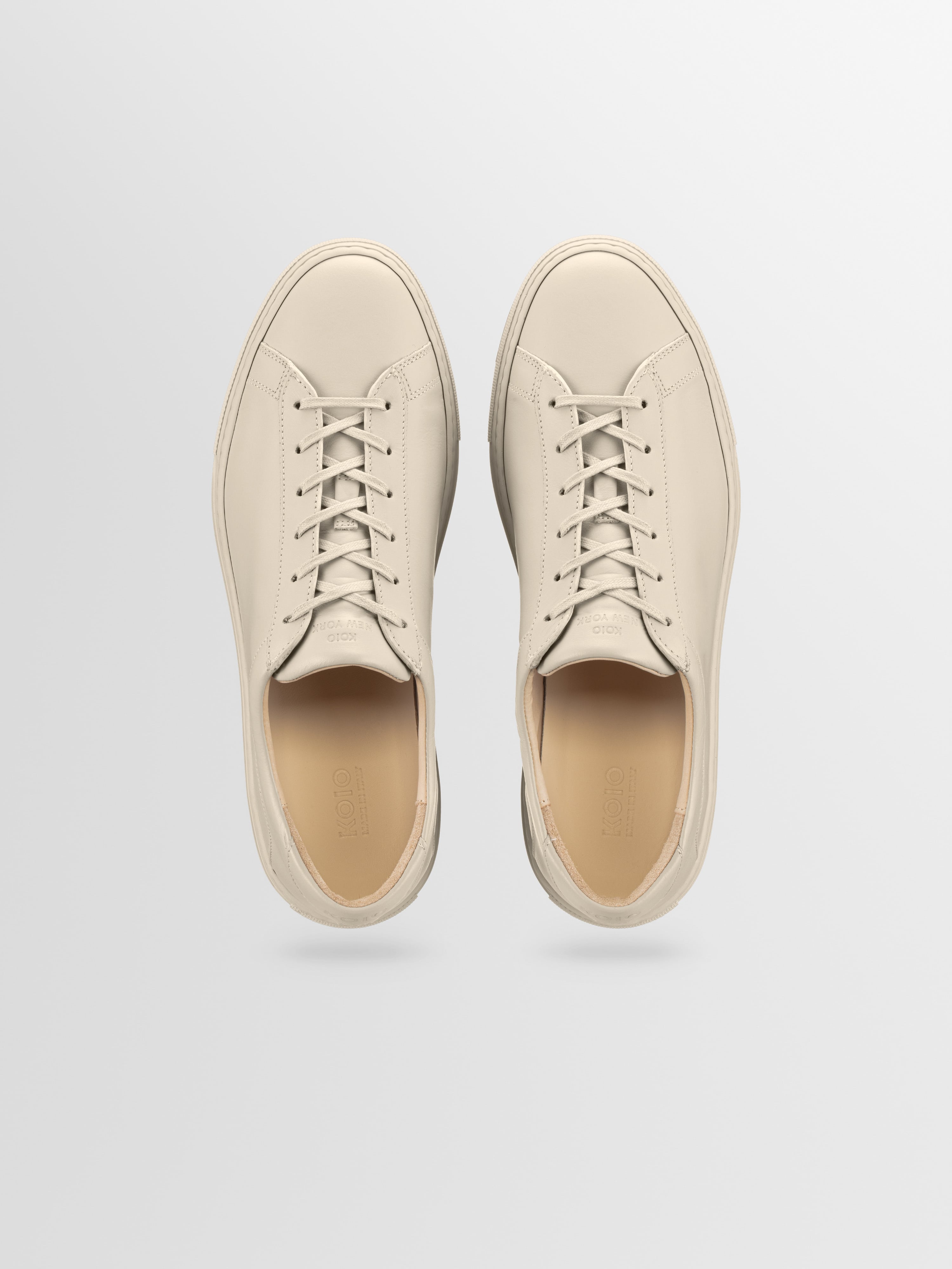 Capri Leather Sneaker in Limestone