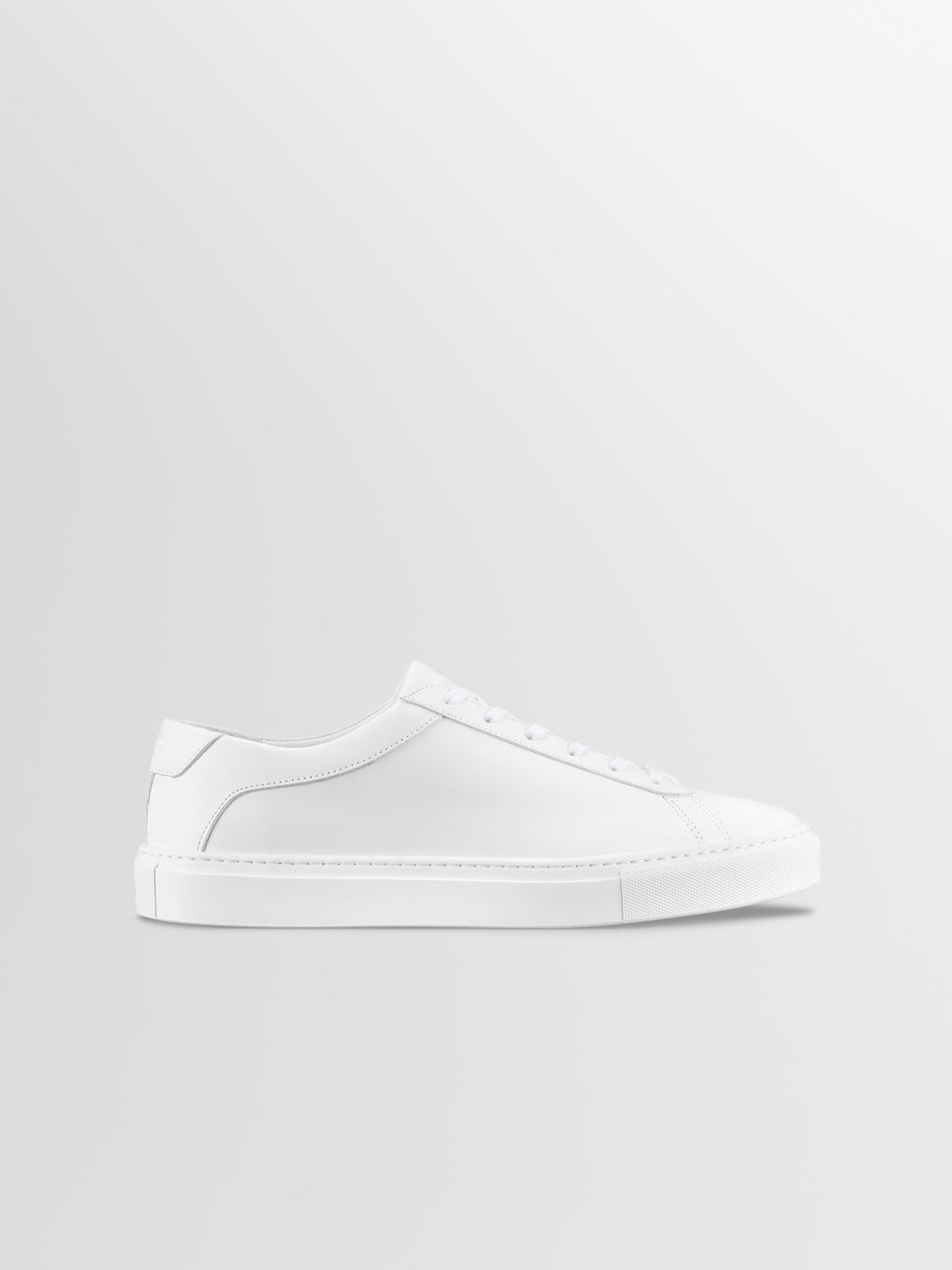 Capri Leather Sneaker in Triple White Wide Fit