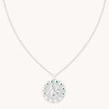 Capricorn Bold Zodiac Pendant Necklace in Silver