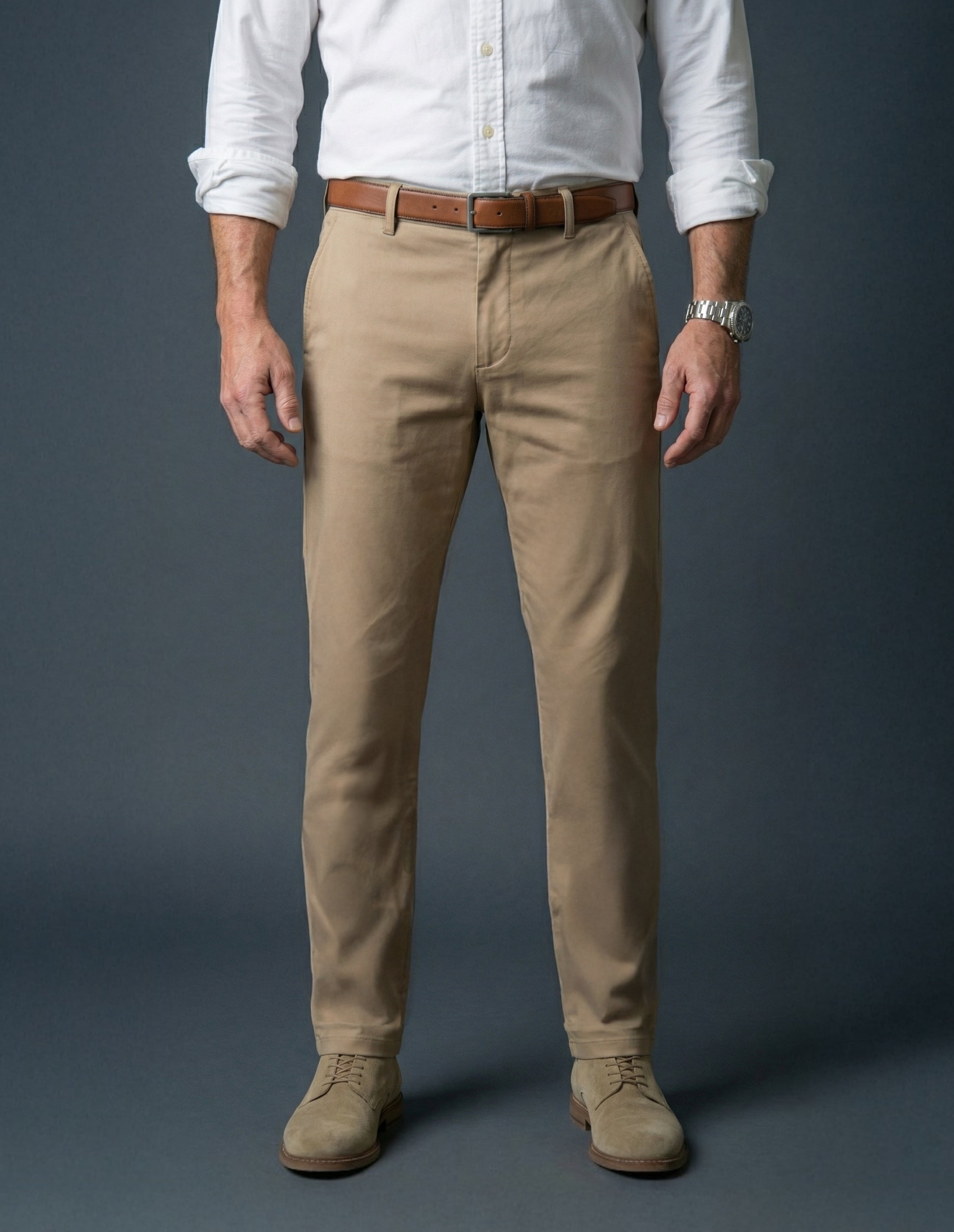 Cashmere Finish Twill Chino - Cider
