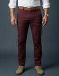 Cashmere Finish Twill Chino - Mahogany