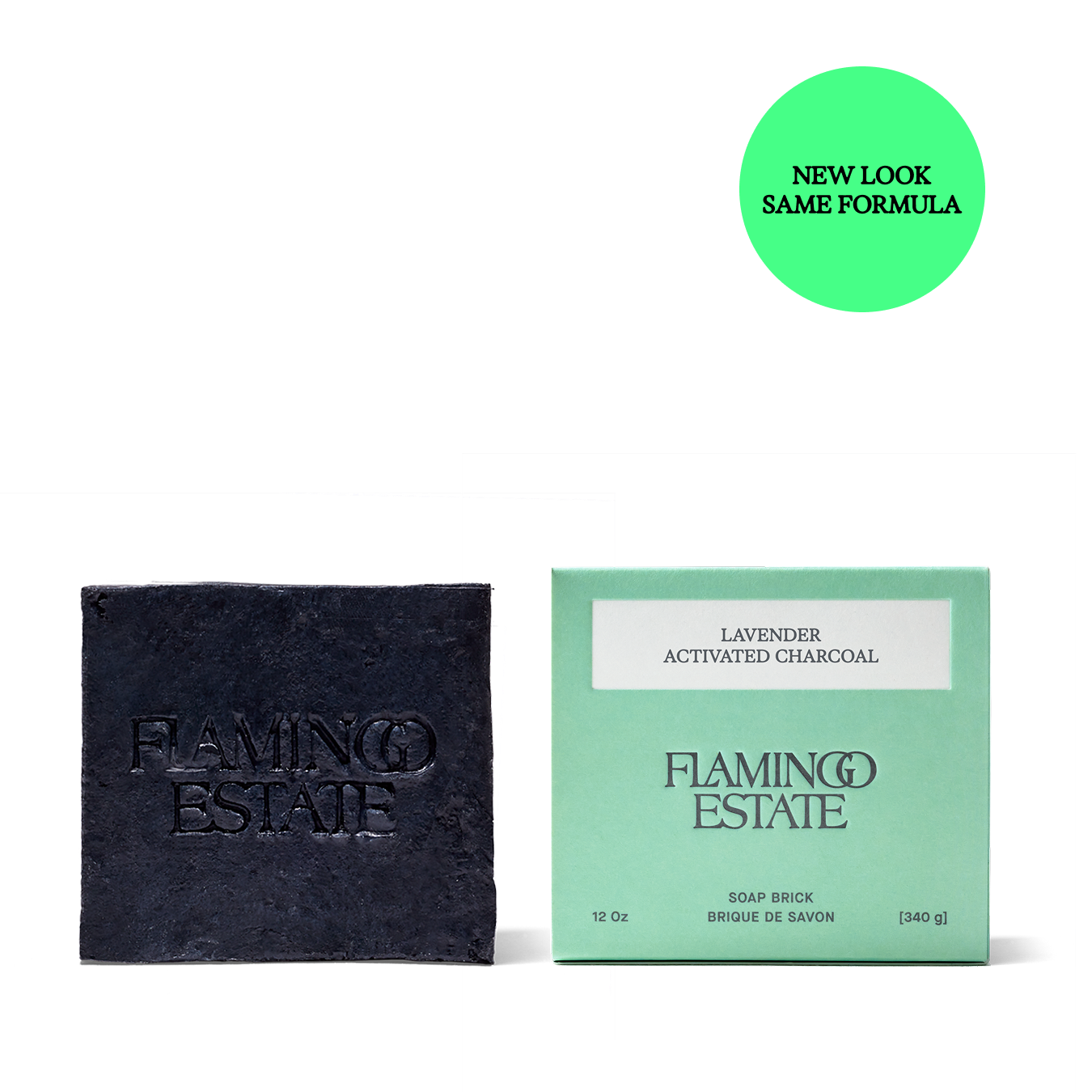 Lavender Activated Charcoal Soap Brick