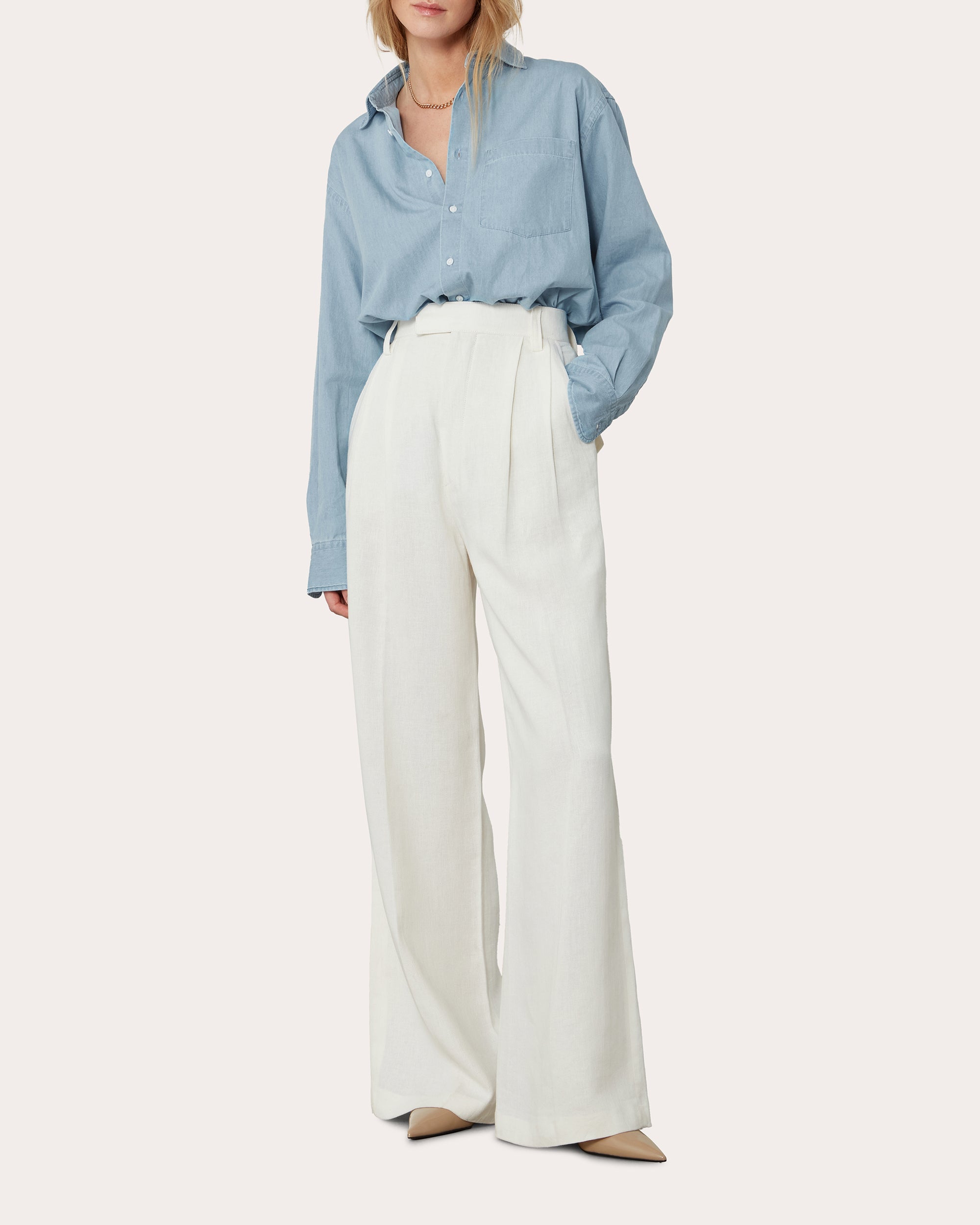 The Oversized Chambray Shirt