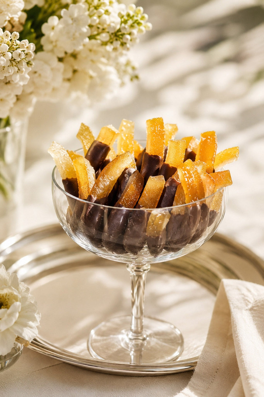 Chocolate Dipped Orange Peels Gift Box
