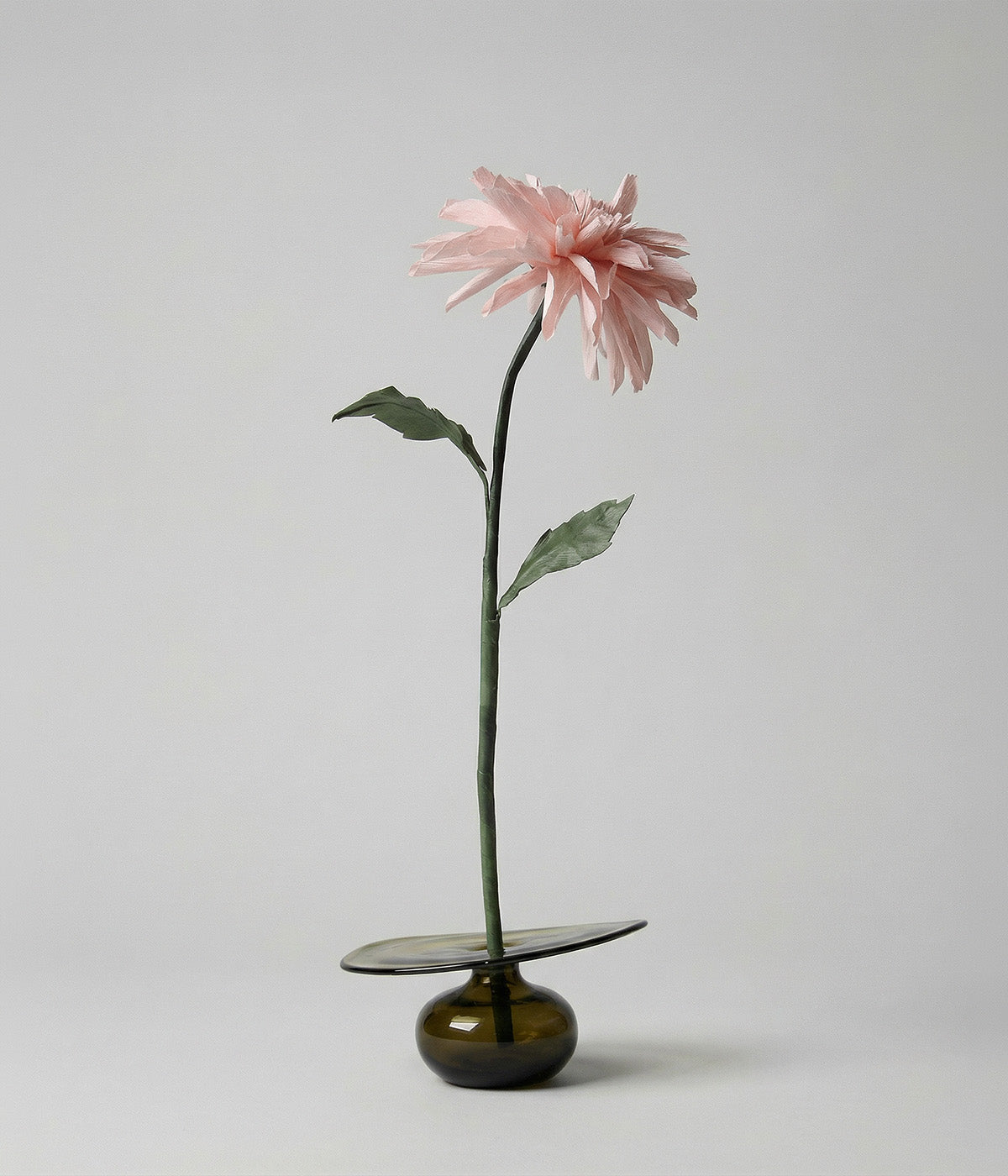 Pink Chrysanthemum Beeswax Paper Flower
