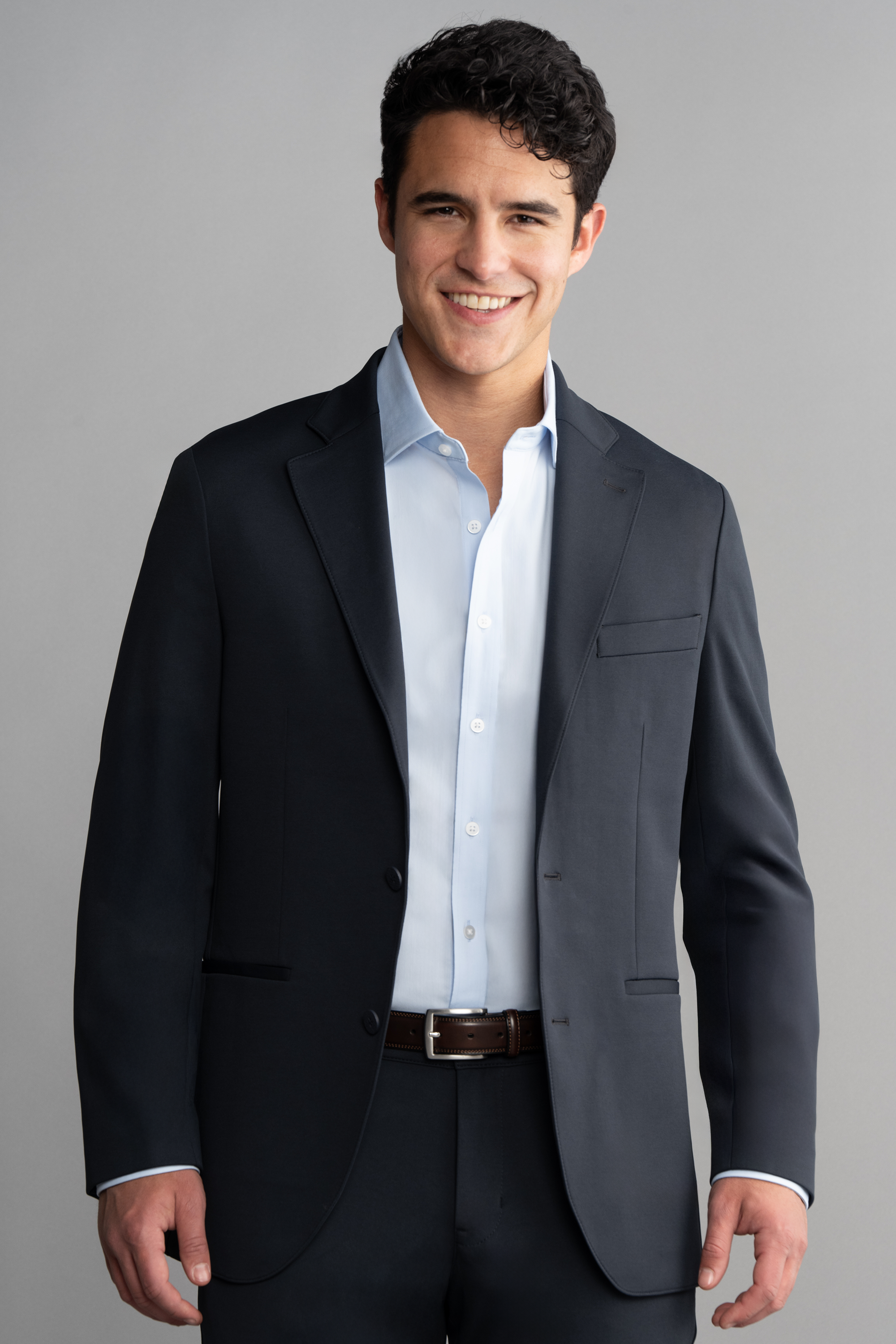 Circular Knit Blazer // Black