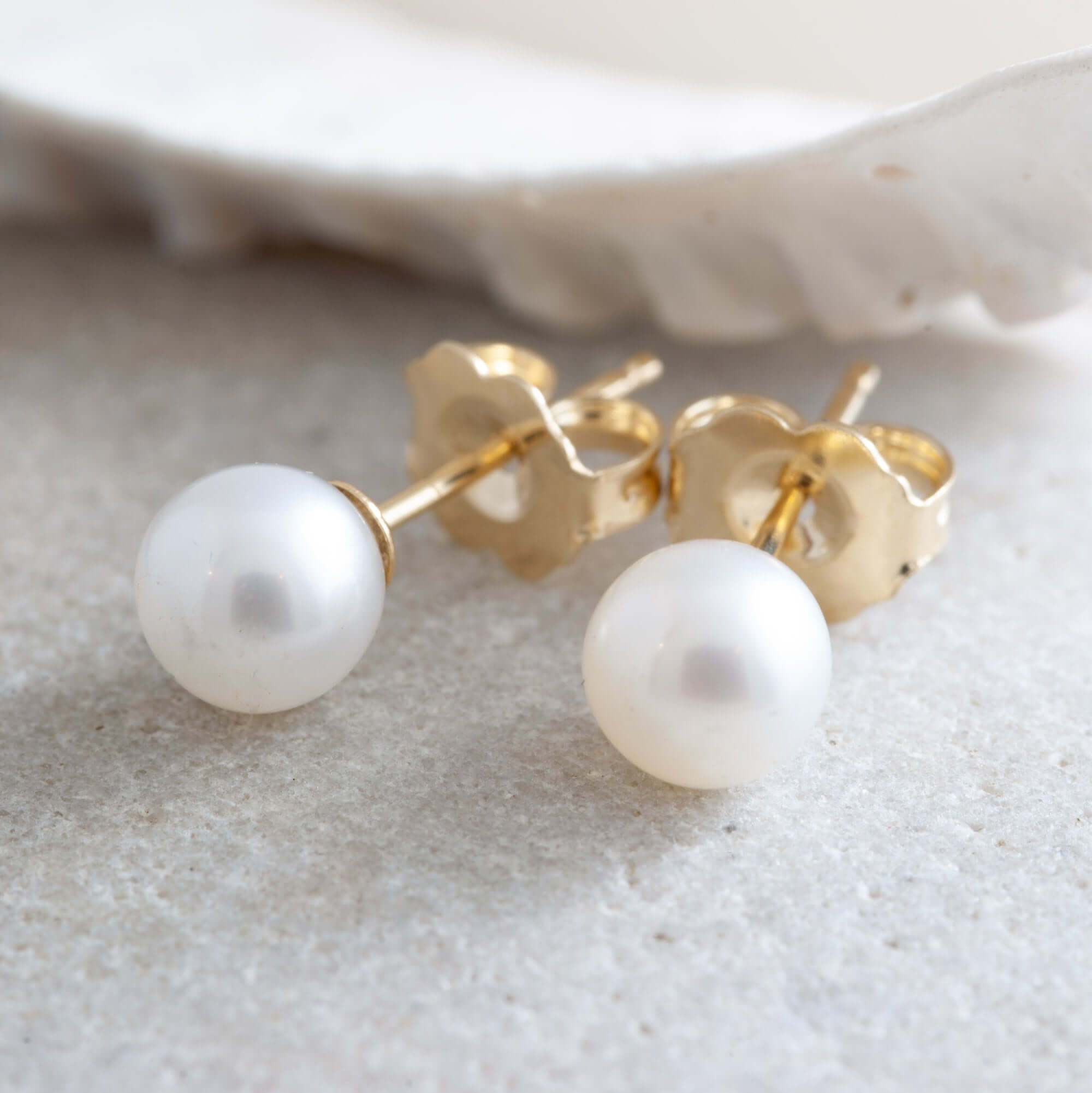 Freshwater Pearl Studs | 5mm