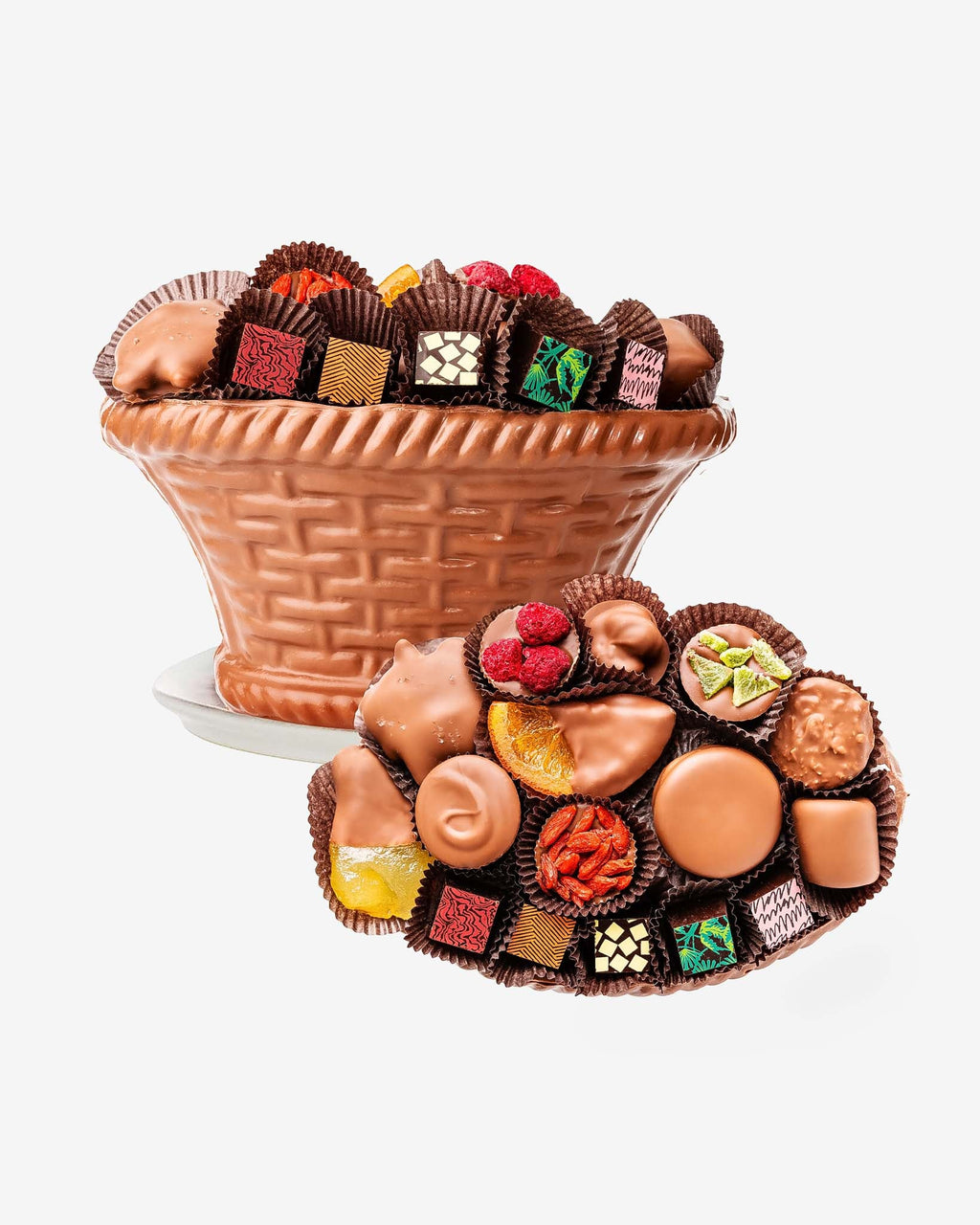 Edible Chocolate Basket - Chocolate Oval