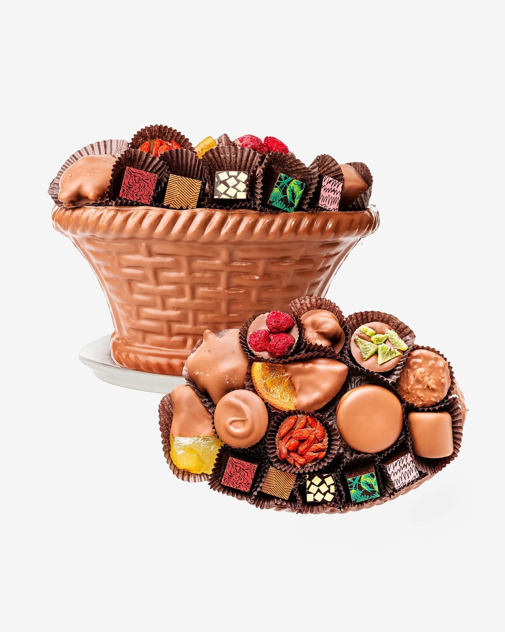 Edible Chocolate Basket - Chocolate Oval