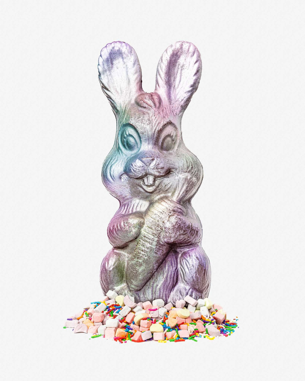 Exploding Rainbow Chocolate Easter Bunny