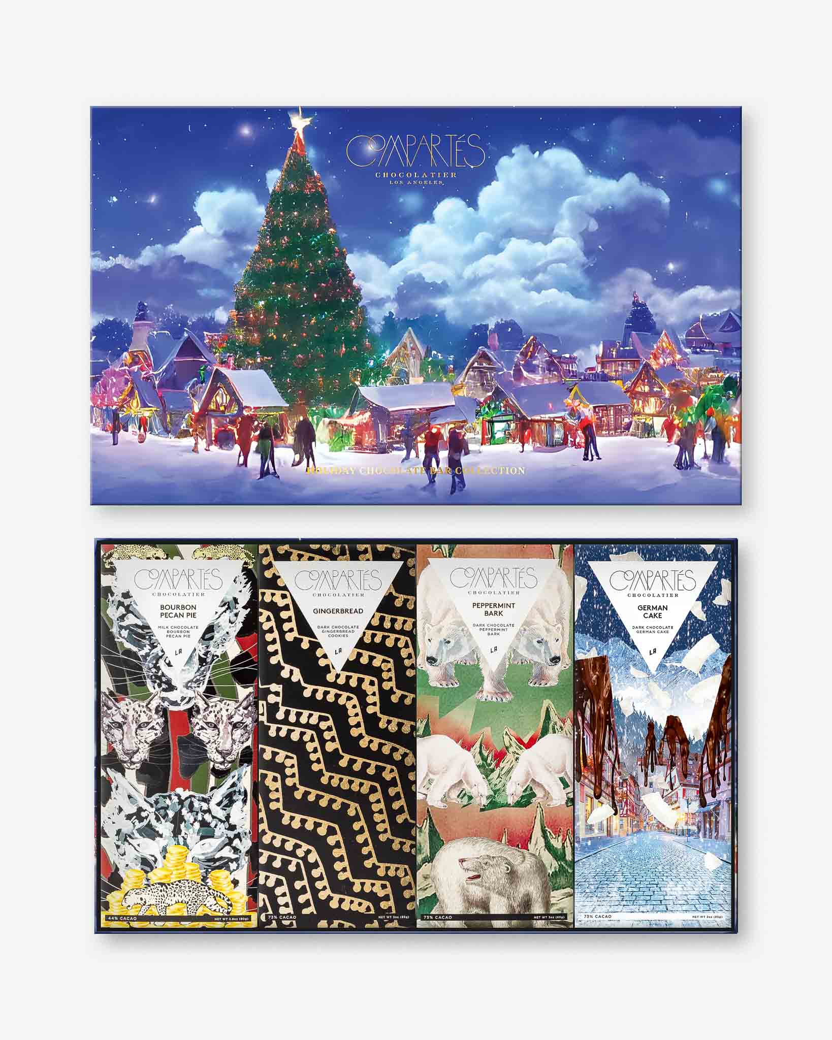 Holiday Chocolate Bars Gift Set - Premium Chocolate Box